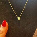 Dogeared  GOLD NECKLACE WITH TURQUOISE ROCK CHARM Photo 2