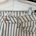 Judy Blue  White And Blue Stripe Super Flare Jeans Size 15/32 Photo 7
