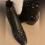 Frye and Co Black Studded Sinclair Ankle Boots size 8 Photo 2