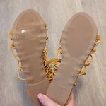 Forever 21 NWT Lace Up Gladiator Sandals Mustard Yellow New Photo 7