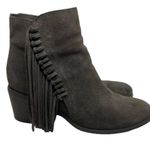Reaction Kenneth Cole Women’s  Gray “Rowdy” Heeled Booties with Fringe Size 7.5 Photo 6