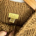 Caslon NWT Chunky Cable Knit Bobble Sweater Sz Small Tan Camel Wool Blend Photo 3