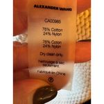 T Alexander Wang Sweater Women Large Ivory Knit Half Sleeve Pullover Rolled Trim Tan Photo 9