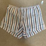 Old Navy Women’s boxer pajama lounge shorts blue, white peach stripes size 3X Photo 0