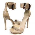 Felipe Rivera Leather Nude ankle strap heels size 8 Photo 2
