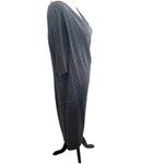 Connected Woman Sparkly Metallic Thread Shift Dress Black Silver Size 18W Photo 5