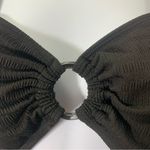 One Piece Summer Mae Ribbed Maternity Swimsuit Cutout  black size M Photo 4