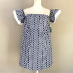 CeCe NWT Roseanna stripe embroidered off the shoulder dress Size 4 Photo 3