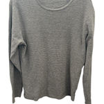 RDI  Women's Gray Ribbed‎ Long Sleeve Pullover Sweater Size M Photo 0
