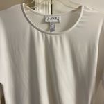 Joseph Ribkoff  white pop over blouse cinch waist elbow sleeve Sz 6 Photo 2