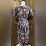 LuLaRoe NWT Lula Roe Red White and Blue Floral Dress. Photo 3