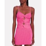 Cult Gaia Zenda Knotted Rib Knit Mini Dress Size XL Photo 3