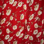 ASOS  Stradivarius STR Ditsy Floral Print Sleeveless Smock Dress in Red Medium Photo 3