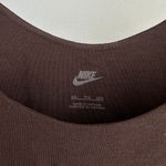 Nike Bodysuit Top Womens XXL Brown Cami High Leg Chill Knit Minimalist Sporty Photo 3