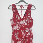  Red Floral Midi Romper Size Medium Trixxi Walk Through Midi Dress Photo 3