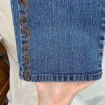 Roz & Ali women's dark wash blue denim embellished beaded rustic jeans y2k 12 Photo 3