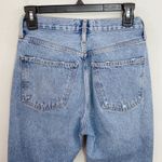 AGOLDE Fen High Rise Distressed Relaxed Taper Jeans in Wander wash size 25 Photo 4