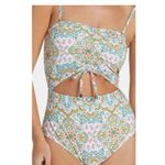 Billabong  Summerside Drew Bandeau One-Piece Swimsuit Size Medium Photo 2
