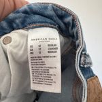 American Eagle Super Hi-Rise Flare Stretch Denim Jeans Distressed Photo 5