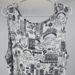 Cynthia Rowley cityscape Black and White Dress 3X plus tank knee length flowy Photo 2