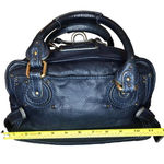 Chloé CHLOE Paddington Navy Blue Leather Tote Hand Bag CHLOE Padlock Photo 8