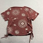 French Pastry ⭐️  Maroon Red Astrology Moon Planet Novelty Print T-Shirt Medium Photo 3