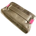 Victoria's Secret Victoria’s Secret ❤︎ VS Metallic Clutch Bag ❤︎ Gold with Neon Pink Strap ❤︎ Photo 11