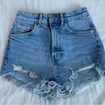 ZARA high rise denim shorts size 0 Photo 0