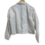 Champion  Crop White Coaches‎ Jacket Size Large Photo 5