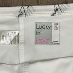 Lucky In Love 13” Layered Pleated Tennis Skirt Skort White Pink Size XL Photo 8