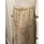 New York City Design Co pleated floral print midi skirt elastic waist women 1X Tan Photo 2