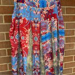 Anthropologie  Hemant & Nandita Colorful Long Maxi Skirt Lined Size Medium Photo 4