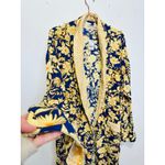 Free People Wild Nights Floral Blue Yellow Duster Kimono NWT size Medium Photo 8