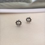 10mm Skull Head Stud Earrings for Men Women Streetwear Hip Hop Punk Unisex Silver Photo 1