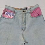 Vtg Get Used By Elie High Waisted Jeans-Size 30-Pastel-Streetwear-Hip Hop-1992 Photo 2