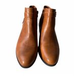 American Eagle New Brown Zip Buckle Ankle Boots Photo 3