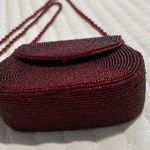 Handmade Le Regale Red Beaded Bead Mini Purse Handbag Photo 11
