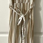 Japna Tan Stripe Jumpsuit Photo 1