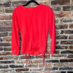 No Boundaries NWT  Red Cinched Pullover Sweatshirt Long Sleeve Womens Size Medium Photo 3