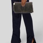India Hicks  suede Dougal fringe clutch Photo 1