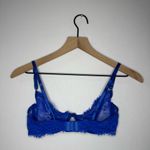 Elegant Vintage Blue Lace Bralette‎ Photo 2