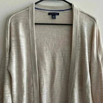 Tommy Hilfiger Tan Long-Sleeve Open Front Cardigan, Women’s Small Cardigan Photo 0