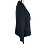 Chico's Chico’s SZ 1 (Medium) Blazer Jacket 1-Button V-Neck Notched Collar Lined Black Photo 3