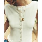 Madewell Engraved Signet Ring NWT Antique Gold Size 6 Photo 1