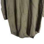 Rails  Sandra Olive Green Western Long Sleeve Button Front Linen Shirt Dress XS Photo 7