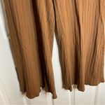 People of Leisure Brown Ribbed organic Cotton Women's Wide Leg Pants Size XL Photo 2