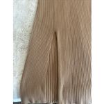 EXPRESS Women's Ribbed Crew-Neck Maxi Sweater Dress Beige Long Sleeve Sz M Photo 5