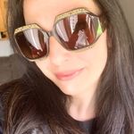 Swavorski Authentic SWAROVSKI 53mm crystals geometric square sunglasses Photo 7