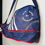 Vintage BIG SHOE BY IMPERIAL Blue Red White Shoe Detail Zip Up Gym Travel Bag Photo 11