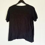 joe's jeans JOE’S Collection Black Crew Neck Tee Shirt Lightweight Semi Sheer Small Photo 3